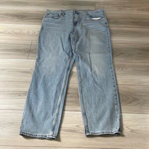 Old Navy Mens Light Wash Built In Flex 5 Pocket Straight Leg‎ Jeans Size 40x32